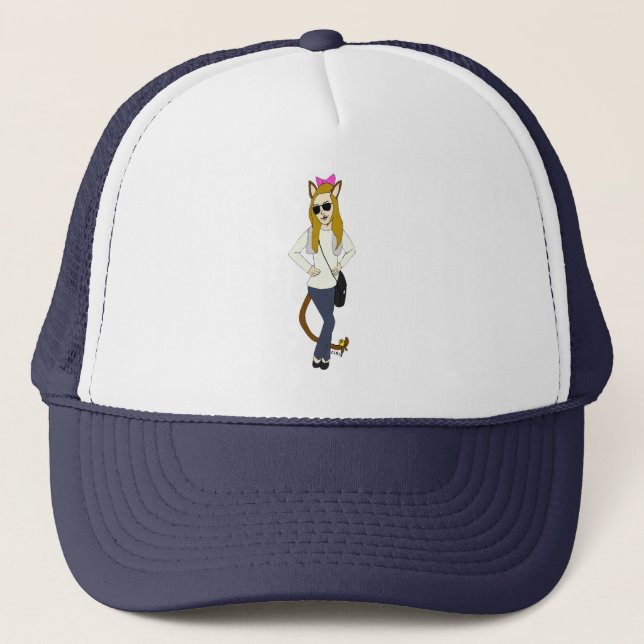 catgirl   trucker hat (Front)