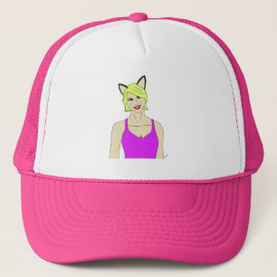 catgirl trucker hat