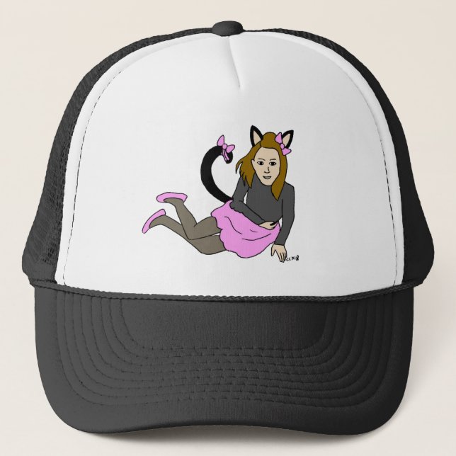 catgirl  trucker hat (Front)