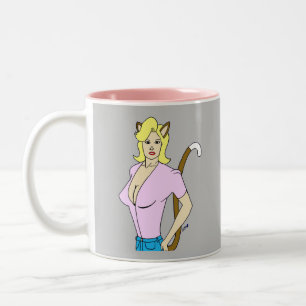 catgirl Two-Tone coffee mug