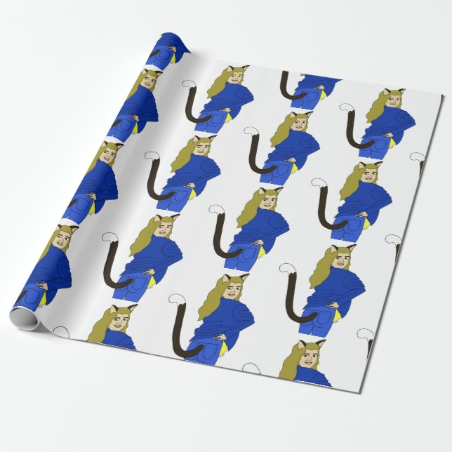catgirl   wrapping paper (Unrolled)