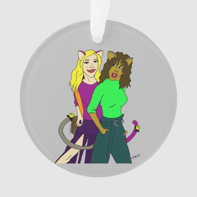 catgirls    ornament (Front)