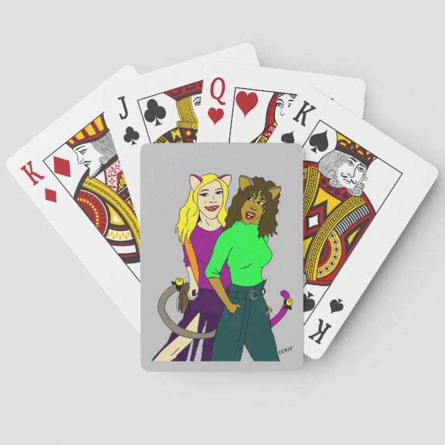 catgirls playing cards (Back)