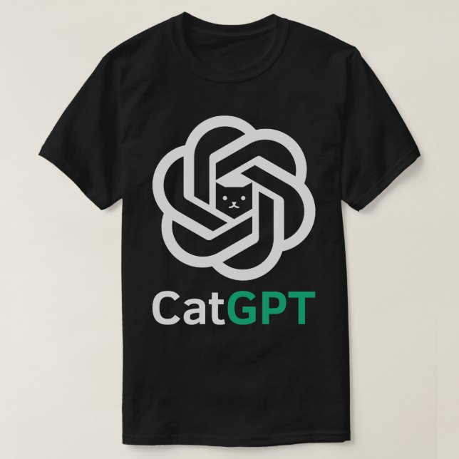CatGPT Cat Lover T-Shirt (Design Front)