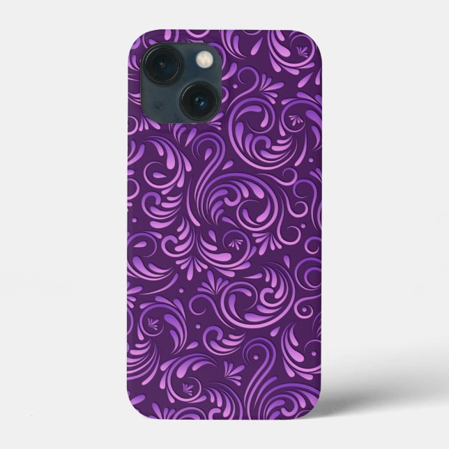 Cath Kidston Design Violet Flowers   Case-Mate iPhone Case (Back)