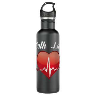 Cath Lab Nurse Heart Heartbeat Love Cardiac Care s 710 Ml Water Bottle