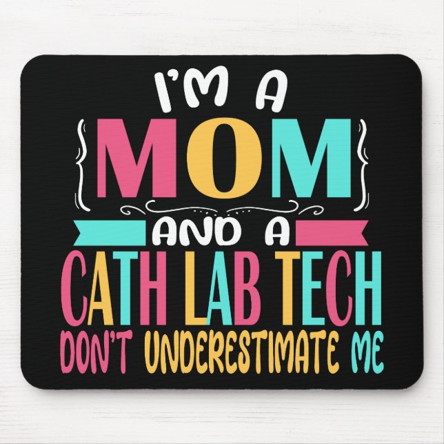 Cath Lab Tech Cardiac Mum Gift Mouse Pad (Front)