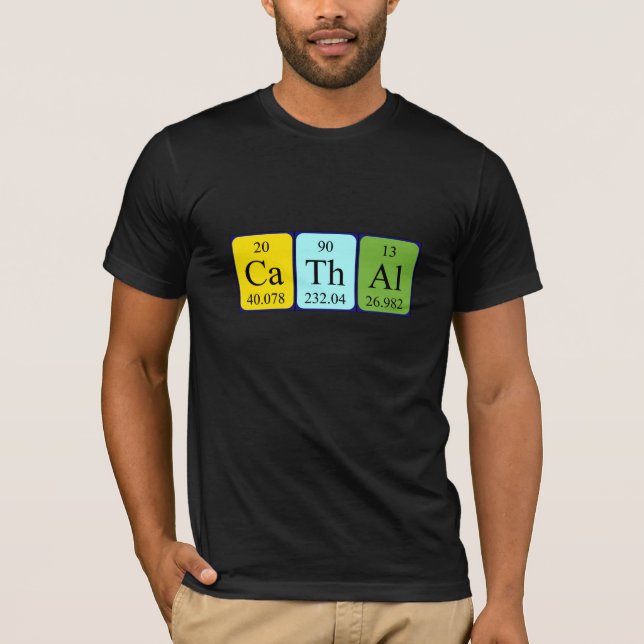 Cathal periodic table name shirt (Front)