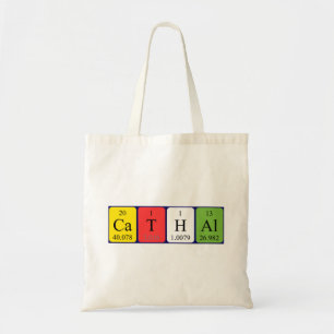 Cathal periodic table name tote bag