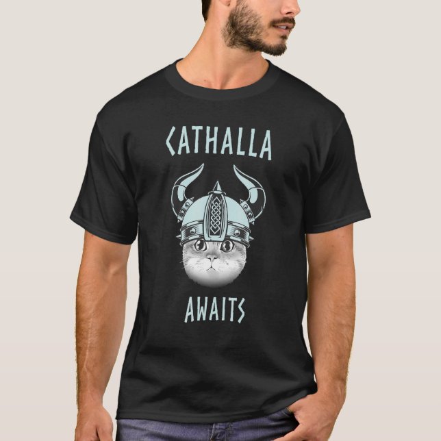 Cathalla - Cat Viking T-Shirt (Front)