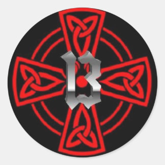 Cathar Cross 13 Classic Round Sticker
