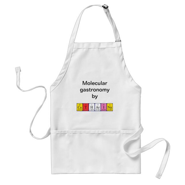 Catharina periodic table name apron (Front)