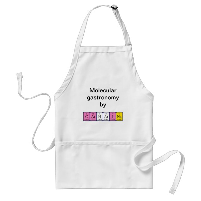 Catharina periodic table name apron (Front)