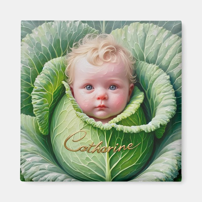 CATHARINE ~ In the Cabbage Patch ~  Magnet (Front)