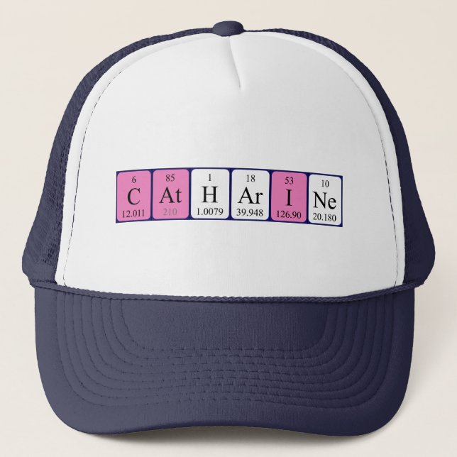 Catharine periodic table name hat (Front)