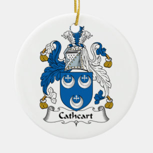 Cathcart Family Crest Ceramic Tree Decoration