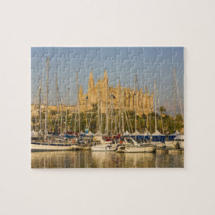 Cathedral and marina, Palma, Mallorca, Spain 2 Jigsaw Puzzle