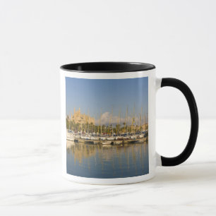 Cathedral and marina, Palma, Mallorca, Spain Mug