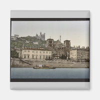 Cathedral and Notre Dame de Fourviere, Lyons, Fran