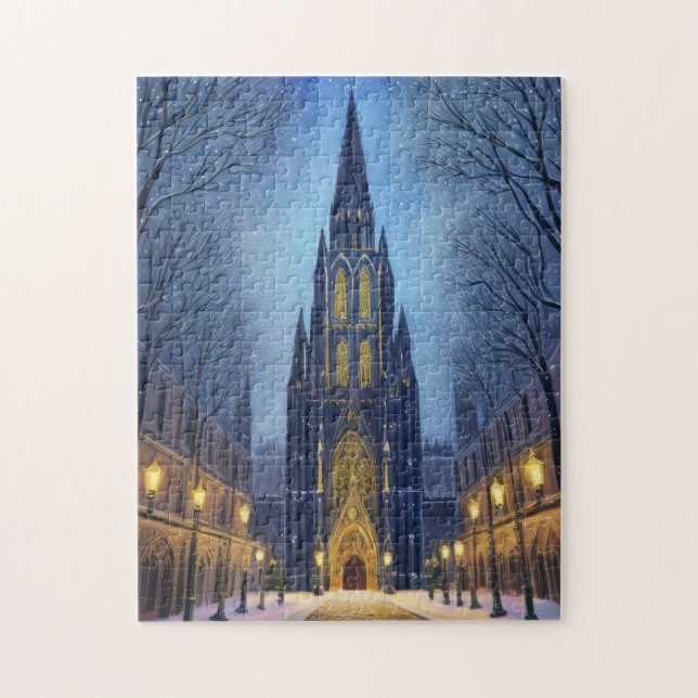 Cathedral at Night Jigsaw Puzzle (Vertical)