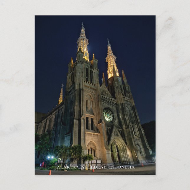 Cathedral Catholic Church Neo Gothic Architecture Postcard (Front)