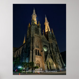 Cathedral Catholic Church Neo Gothic Architecture Poster
