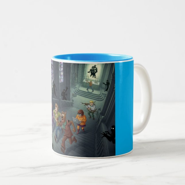 Cathedral Chaos Two-Tone Coffee Mug (Front Right)