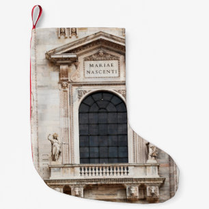 Cathedral church of Milan. Beautiful Italian templ Small Christmas Stocking