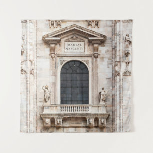 Cathedral church of Milan. Beautiful Italian templ Tapestry