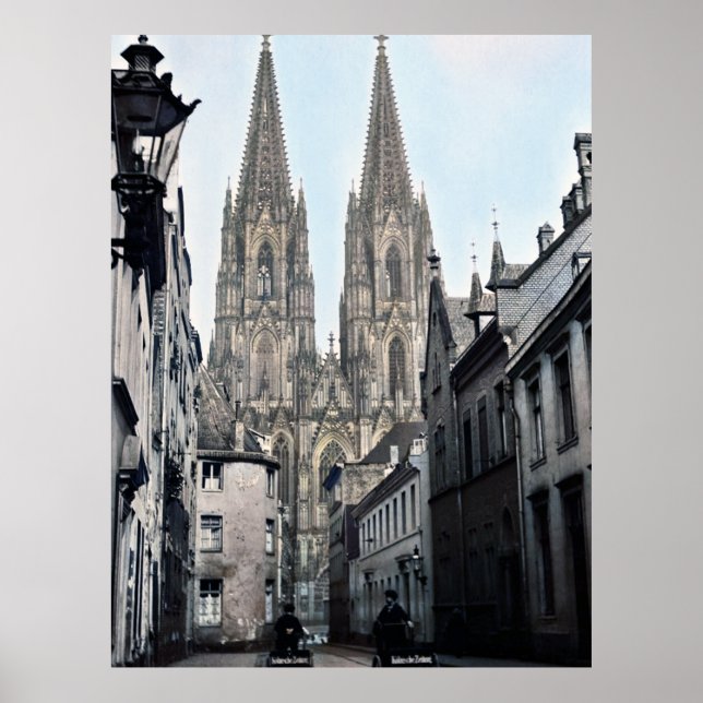 Cathedral Church of St Peter Cologne Germany 1910 Poster (Front)