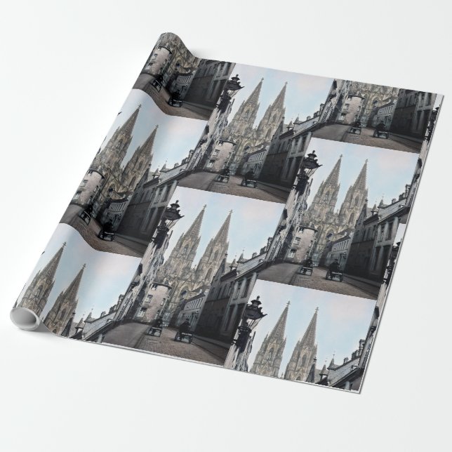 Cathedral Church of St Peter Cologne Germany 1910 Wrapping Paper (Unrolled)