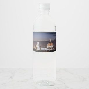 Cathedral - Florance Italy Water Bottle Label