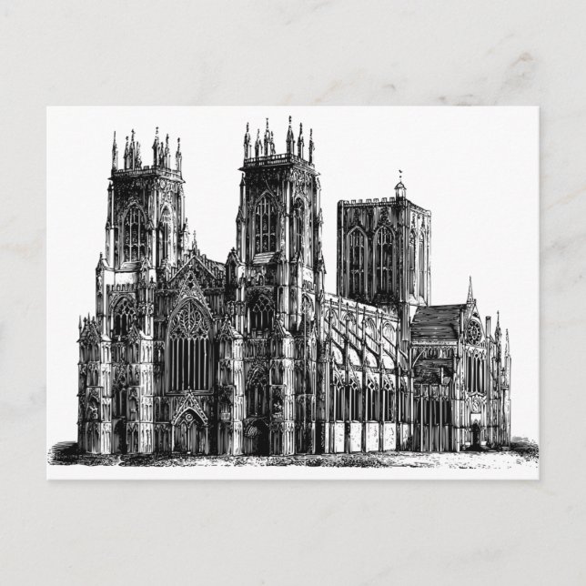Cathedral Illustration Postcard (Front)