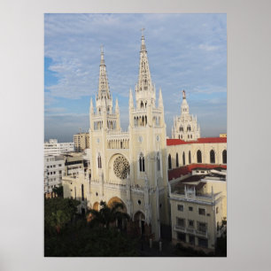 Cathedral in the Morning - Guayaquil - Ecuador Poster