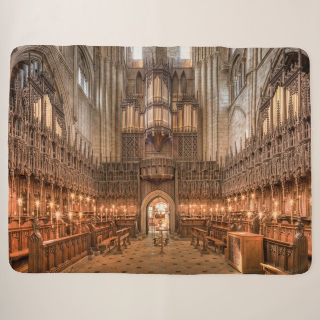 CATHEDRAL INTERIOR SHERPA BLANKET (Front (Horizontal))