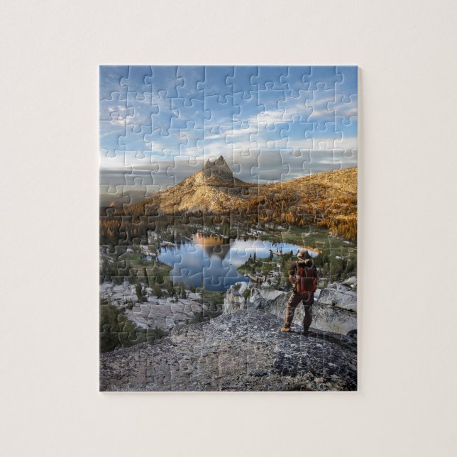 Cathedral Lake / Peak - Yosemite - John Muir Trail Jigsaw Puzzle (Vertical)