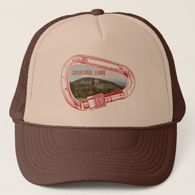 Cathedral Ledge Climbing Carabiner Trucker Hat (Front)