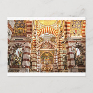 Cathedral Notre Dame de la garde in Marseille Postcard