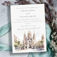 Cathedral of Barcelona Spain Couples Shower