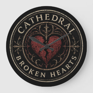 CATHEDRAL OF BROKEN HEARTS LOGO CLOCK
