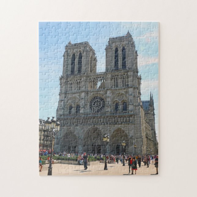 Cathedral of Notre Dame in Paris Jigsaw Puzzle (Vertical)