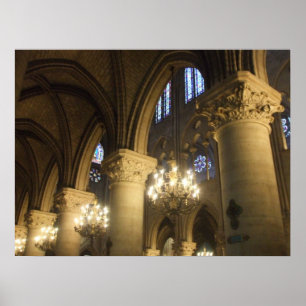 Cathedral of Notre Dame, Paris, France Poster