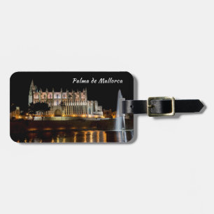 Cathedral of Palma de Mallorca at night - Spain Luggage Tag