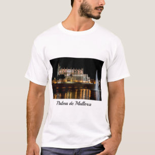 Cathedral of Palma de Mallorca at night - Spain T-Shirt