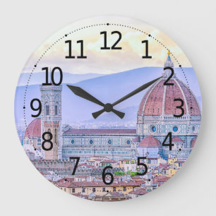 Cathedral of Santa Maria del Fiore Artwork Large Clock