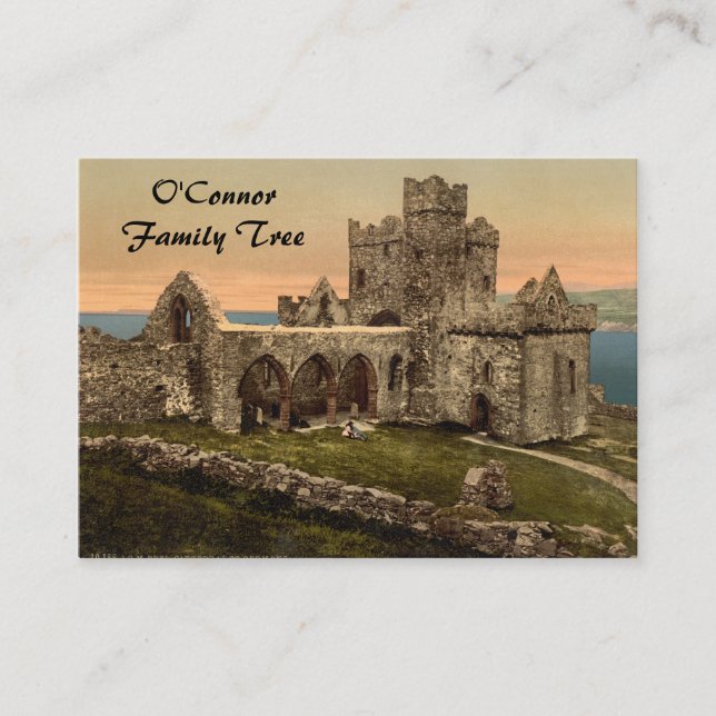Cathedral of St Germain, Peel, Isle of Man Business Card (Front)