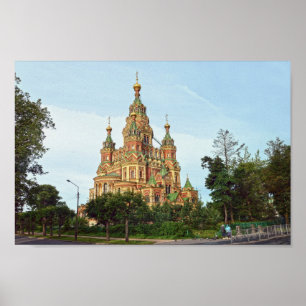 Cathedral of Sts Peter and Paul, Peterhof, Russia Poster