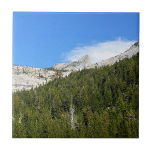 Cathedral Peak at Tenaya Lake, Yosemite, CA Ceramic Tile
