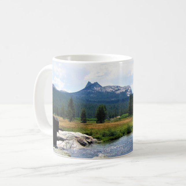 Cathedral Peak in Tuolumne Meadows, Yosemite, CA Coffee Mug (Front Left)