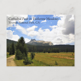 Cathedral Peak in Tuolumne Meadows, Yosemite, CA P Postcard